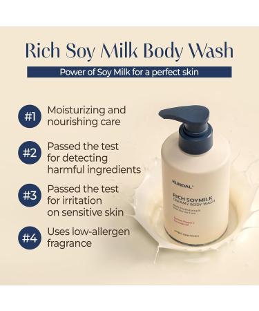 KUNDAL Rich Soymilk Creamy Body Care Set - Mellow Vanilla | Body Wash & Body Cream for Luxurious Skin Care - International Shipping Available - Buy Online on GoSupps.com