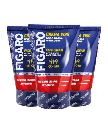 FIGARO Figaro Anti-Wrinkle After-Beard Cream with UVA-UVB Protection Revitalising Anti-Stress and Nourishing Action 3 x 100 ml