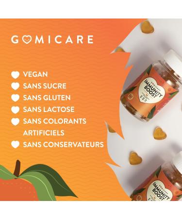 Vitamine C Gummies Avec Zinc - Vitamine Enfants et Adultes - nergie et Immunit - 60 Gummies - Sans Sucre - Vegan - Sans Gluten Ni Lactose Immunit  - Buy Online on GoSupps.com
