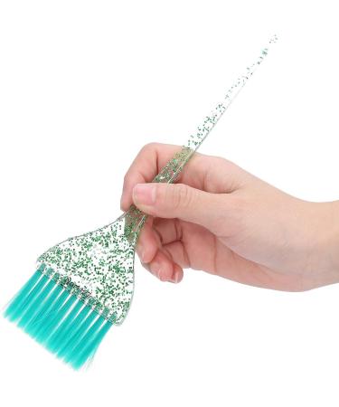 Glitter Handle Hair Dye Brush Hair Coloring Tool with Long Handle Material Pearly Lustre Handle for Beauty Salon and Hair Salon (Green) - Buy Online on GoSupps.com