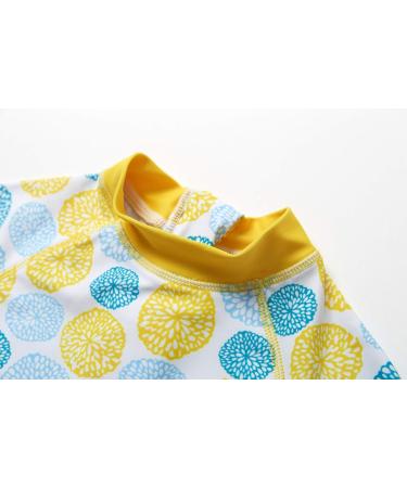 Bonverano Baby Girls Long-Sleeve Lemon Swimsuit | UPF 50+ Sun Protection | 18-24 Months - Buy Online on GoSupps.com