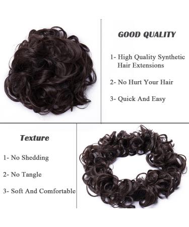 Ponytail Extension Hairpiece - Voluminous Medium Brown Hair Tie Updos & Buns | Realistic Look for Effortless Style - Buy Online on GoSupps.com