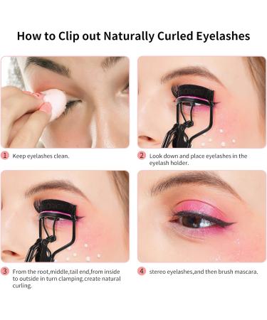 Docolor 4-in-1 Eyelash Curler Kit with 6 Silicone Refill Pads | Professional Extension Tool for Perfect Curled Lashes | No Pinching Face Applicator for All Eye Shapes - Buy Online on GoSupps.com