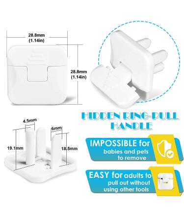 38-Pack Babepai Outlet Covers - Child Proof Electrical Protector - Improved Baby Safety Plug Covers - White - Buy Online on GoSupps.com