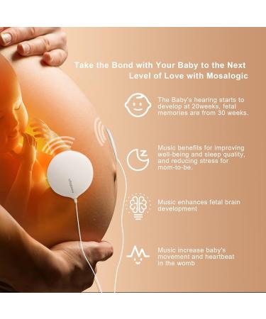 Buy Mosalog Pregnancy Headphones - Baby Belly Music Speaker for Womb | Perfect Pregnancy Gifts - Buy Online on GoSupps.com