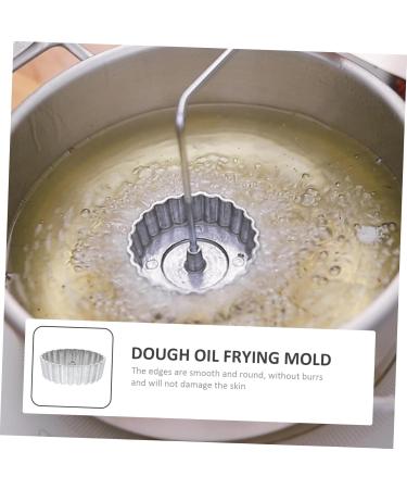 COLLBATH Dough Oil Frying Mold Oil Pier Mold Griddle Non Stick Fry Pan Biscuits De Molde Kitchen Snack Mold Kitchenware Waffles 6.8X6.8X2CM Silver - Buy Online on GoSupps.com