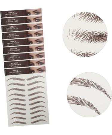 DOITOOL 9 sheets Temporary Transfers Eyebrows Eyebrow Tattoos Transfer False Sticker Artificial Shaping - Buy Online on GoSupps.com