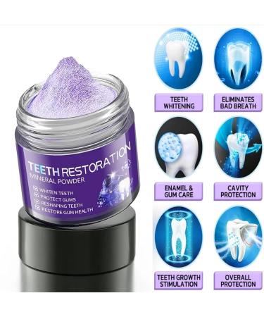 Ourlyard Teeth Restoration Mineral Powder Teeth Whitening Powder Oyikey Teeth Restoration Teeth Restoration Mineral Powder Mineral Tooth Powder Get Two Free Toothbrushes (1PCS) - Buy Online on GoSupps.com