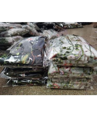 Exquisite Floral Embroidery Mesh Lace Fabric Trim - 2 Yard White - DIY Wedding Dress Craft Home Decor - Buy Online on GoSupps.com