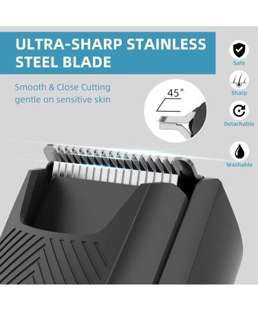 Men's Beard Trimmer - 40 Length Adjustable Professional Stainless Steel Electric Grooming Clipper for Mustache & Facial Hair Perfect Gift for Men Dads & Him - Buy Online on GoSupps.com
