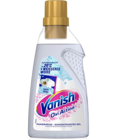 Vanish Oxi Action Power White Gel 750ml - Stain Remover & Laundry Booster for White Linen - Chlorine-Free - Buy Online on GoSupps.com