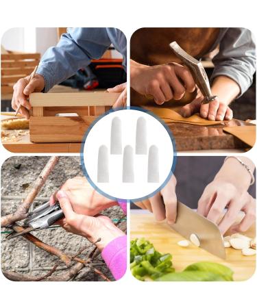 100PCS White Cotton Finger Cots - Breathable Finger Protectors for Wound Care Gardening & Fitness | Elastic Fingertip Gloves - Buy Online on GoSupps.com