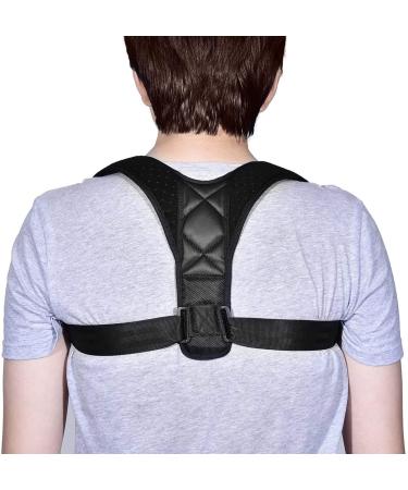 Back Posture Corrector Adjustable Clavicle Brace Comfortable Correct Shoulder Posture Support Strap Improve Posture Correction Computer Sitting Work Prevents Slouching for Women Men 28''-48''