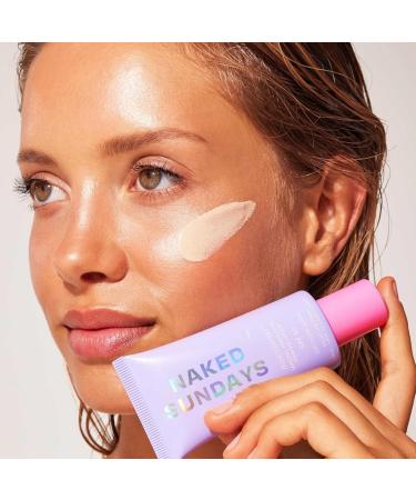 Naked Sundays SPF 50 Mineral Sunscreen for Sensitive Skin BeautyBarrier Priming Lotion with Zinc Oxide & Cica Sheer Finish Broad Spectrum UVA&UVB - 50ml - Buy Online on GoSupps.com