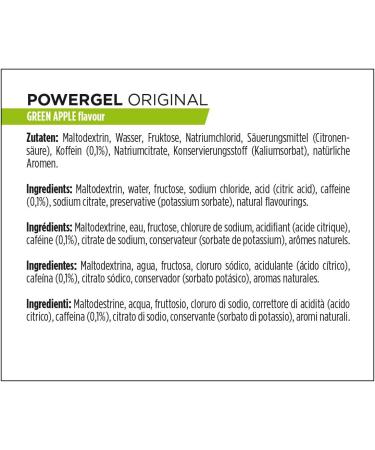 Powerbar Powergel Original Green Apple - 24x41g High Carb Energy Gel with C2Max & 50mg Caffeine - Best for Endurance Sports - Buy Online on GoSupps.com