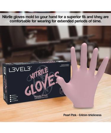 Professional Heavy Duty L3 Level 3 Nitrile Gloves - Latex Free - Large - Box of 100 Pink - Buy Online on GoSupps.com