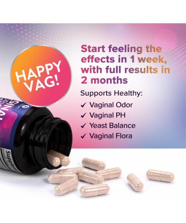 Vaginal Probiotics for Women pH Balance with Prebiotics - 50 Billion CFU - 10 Unique Feminine Strains Cranberry & D-Mannose for Women's Probiotic Vag Health Supplement Bottled in USA - 120 Capsules 120 Count (Pack of 1) - Buy Online on GoSupps.com
