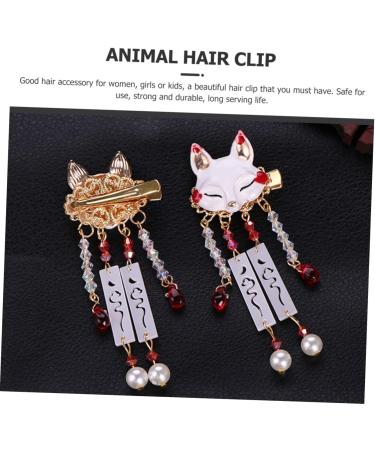 Beatifufu 1 Pair Fox Tassel Clip Dangle Tassel Hair Clip Alligator Hair Clips Chinese Tassel Hair Clip Women Tassel Hair Clip Chinese Tassel Hairpin Tassel Hairpin Tassel Barrette - Buy Online on GoSupps.com
