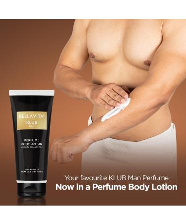 Buy Bella Vita Luxury KLUB Man Body Perfume Lotion | Nourishing Hydrating Skin with Argan Oil & Shea Butter | 200ml | International Shipping - Buy Online on GoSupps.com