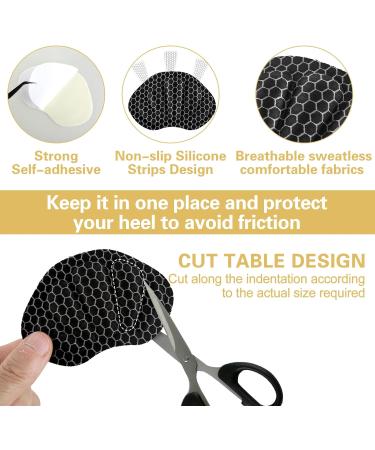 2 Pairs Anti-Slip Heel Pads for Loose Shoes - Comfort Grips for Men & Women | Prevent Rubbing & Blisters (Black - Buy Online on GoSupps.com