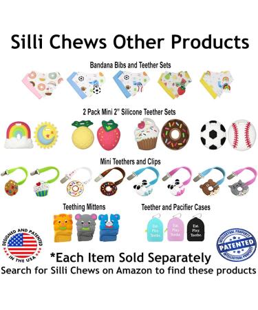 Silli Chews Girls Teething Ring Donut | Pink Silicone Baby Teether - Buy Online on GoSupps.com