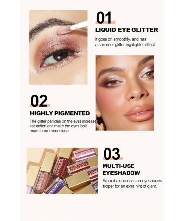 12-Color Pearlescent Liquid Eye Shadow Set European and American Nightclub Burst Eye Shadow Liquid 1 count (Pack of 1) - Buy Online on GoSupps.com