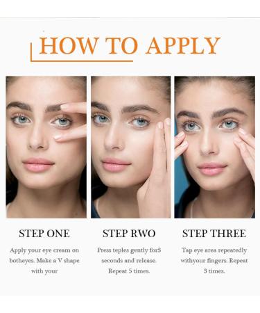 JoyPretty Vitamin C Brightening Eye Serum - Anti-Aging Eye Cream with Niacinamide & Hyaluronic Acid for Dark Circles & Puffiness - 1pcs - Buy Online on GoSupps.com