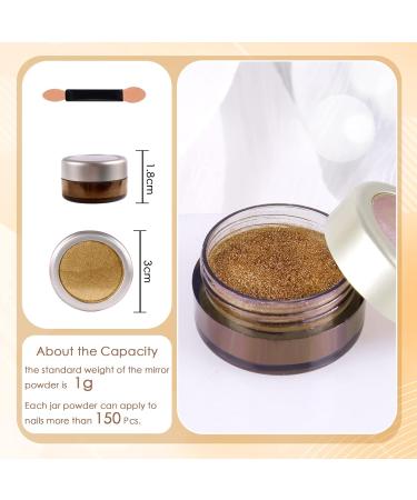 Shop Laza Chrome Nail Powder - Holographic Metallic Dust for Stunning Gel Polish & DIY Nail Art - Perfect for Gifts & Resin Crafts - Buy Online on GoSupps.com