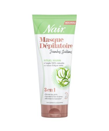 Nair NAIR - Sublime Legs Hair Removal Cream Marine Rituel 100% Natural Clay & Green Algae Extract 3-in-1 Formula 180 ml