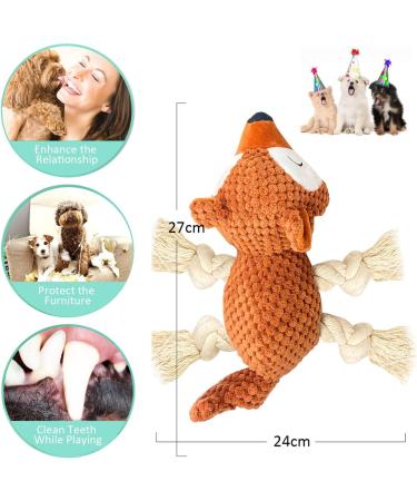 Aeitpet Dog Toys for All Breeds - Squeaky Plush Toys for Large & Small Dogs - Cuddly Dog Toys with Crinkle Paper - Buy Online on GoSupps.com