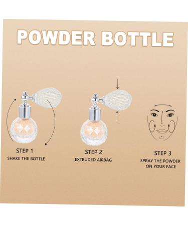 POPETPOP 1pc Body Air Bag Powder Facial Tools Body Powder Glitter Powder Spraying Bottle Makeup Duster Travel Golden medium - Buy Online on GoSupps.com