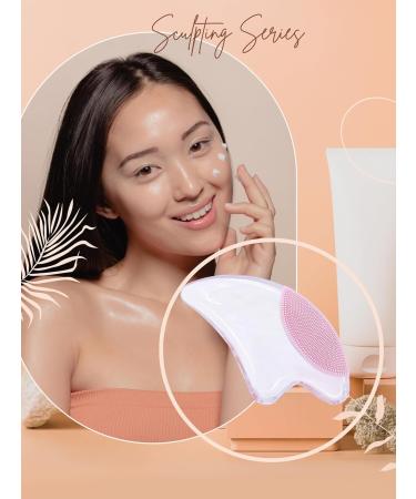 2-in-1 Gua Sha Sculpting Tool | Face Slimming & Exfoliating Scrubber for Radiant Skin - Revitalize & Rejuvenate - Buy Online on GoSupps.com