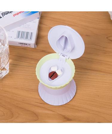 YLWX Green Pill Cutter | One-Point Two-Piece Split Drug Divider & Crusher for Effortless Medication Management - Buy Online on GoSupps.com