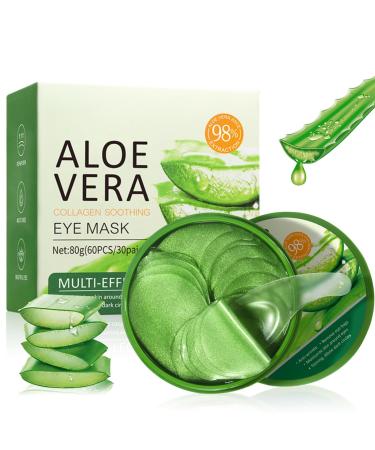Patch Yeux Anti Cernes Masque Yeux Collagene et Acide Hyaluronique Patch Yeux Aloe Vera pour R duire Les Cernes Contre Rides et Ridules R duire Les Poches 60 Pcs