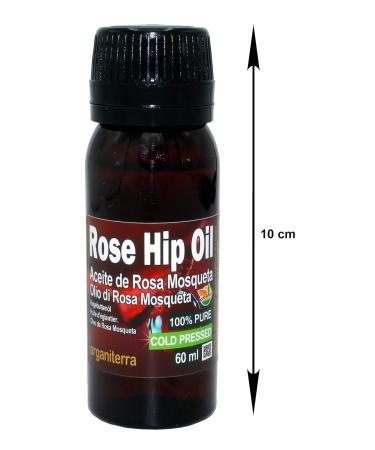 Buy 100% Pure Cold Pressed Rosehip Oil 60ml - Premium Quality for Skin & Hair Care - International Shipping Available - Buy Online on GoSupps.com