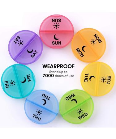 7-Day Twice a Day Pill Organizer | Weekly Pill Box for Easy Medication Management - International Shipping Available - Buy Online on GoSupps.com
