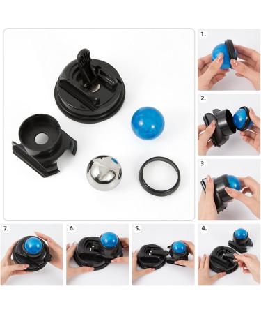 2-in-1 Massage Ball Roller | Suction-Up Ball Massager for Deep Tissue Relief & Relaxation | 360 Rotatable Myofascial Relief for Body & Neck - International Shipping Available - Buy Online on GoSupps.com