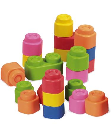 Clementoni Soft Clemmy Building Blocks (48 Pieces) - Soft Building Blocks for Babies & Toddlers 6+ Months - Sensory Play & Development - 17134 - Buy Online on GoSupps.com