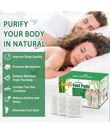 100Pcs Bamboo Vinegar Ginger Foot Pads - Natural Deep Cleansing Patch - Lavender Pain Relief & Better Sleep - Stress Relief - 100 Pack - Buy Online on GoSupps.com