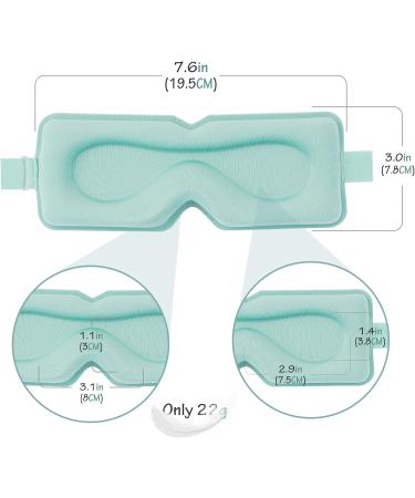 2 Pack 100% Light Blocking 3D Contoured Sleep Mask for Men and Women - Wide Adjustable Strap - Ideal for Travel/Shift Work - Black+Blue - Buy Online on GoSupps.com