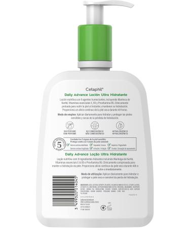 Galderma Laboratories Cetaphil Daily Advance Ultra Moisturizing Lotion 473 ml for sensitive and dry skin with 9 moisturizing ingredients perfumefree - Buy Online on GoSupps.com