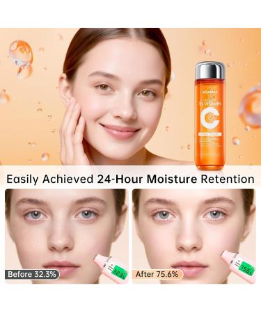 5X Vitamin C Toner - Vitamin C Face Toner with Niacinamide & Hyaluronic Acid Deep Hydration & Improves Skin Tone - Korean Skin Care for All Skins 130ml 4 Fl Oz (Pack of 1) - Buy Online on GoSupps.com