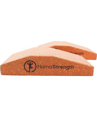 NamaStrength Cork Yoga Wedge Set - Non-Slip Wrist Support Blocks (Set of 2) - Buy Online on GoSupps.com