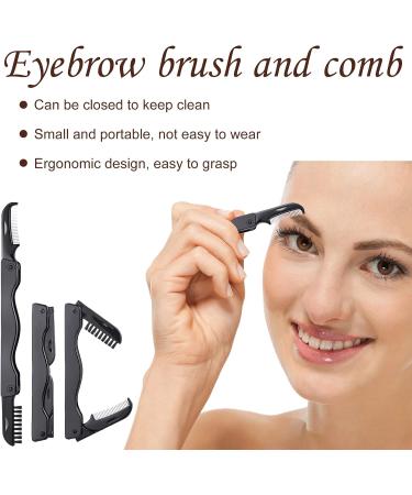 14 Pieces Eyelash Curler Kit Eyelash Comb Eyebrow Brush Eyelash Tweezers False Eyelashes Applicator Tool Eyebrow Trimmer Silicone Refills Pads for Women (Black and Purple)(Black and Purple) As Picture Shown - Buy Online on GoSupps.com