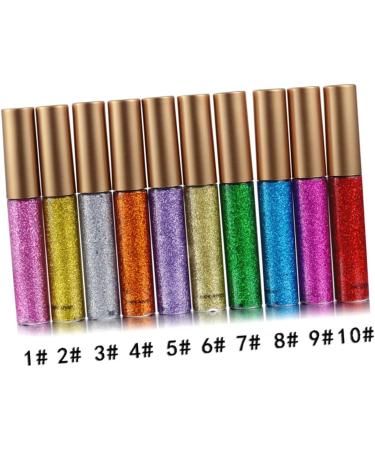 VINTORKY 10pcs Liquid Eyeshadow Eye Shadow Eyeliner Shiny Eyeshadow - Buy Online on GoSupps.com