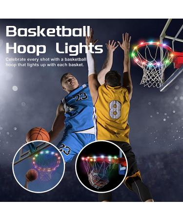 Remote Control LED Basketball Hoop Lights | 16 Color Waterproof Rim Strip Light for Night Outdoor Play | Perfect Gift for Kids Training - Buy Online on GoSupps.com