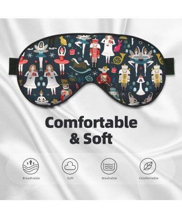 Nutcracker Ballet Eye Mask - Soft Adjustable Sleep Mask for Men & Women - Perfect Christmas Gift - Buy Online on GoSupps.com
