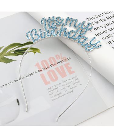 Chanaco Birthday Crown for Women - Blue Birthday Tiara & Headband for Happy Birthday Decorations - Buy Online on GoSupps.com