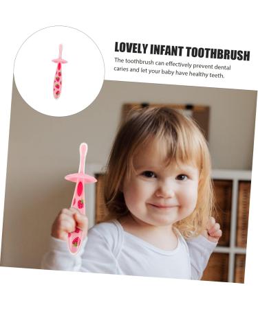 Gatuida Toddler Toothbrush Accessories - Baby Suit & Cleaning Brush - Pink 1 Pack - Ideal for Children & Travel - Buy Online on GoSupps.com