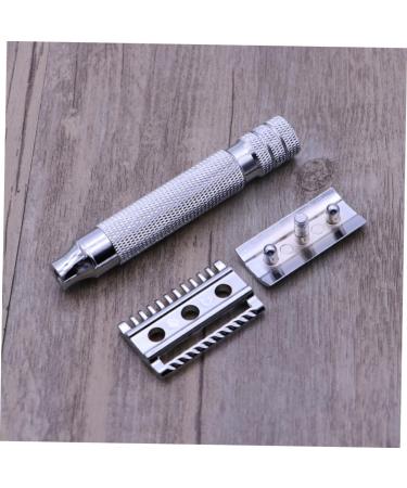 Magiclulu 2ST Wooden Men's Razor - Stainless Steel Double Edge Shaver for Beard & Hair | Premium Solid Wood Design - Buy Online on GoSupps.com